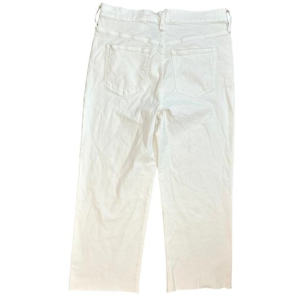 NWT J.Crew Slim Wide Leg Jean In White Wash Size 32 - Picture 7 of 8